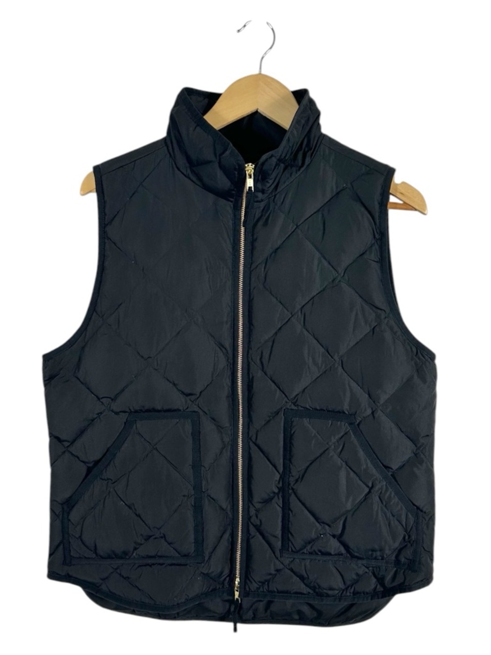 J.Crew Black‎ Excursion Quilted Vest Size Large